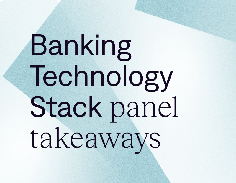 Tuum at NFS 2022 The Banking Technology Stack Panel [Video]